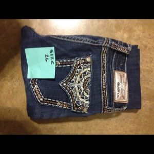 Grace in L.A. blue jeans